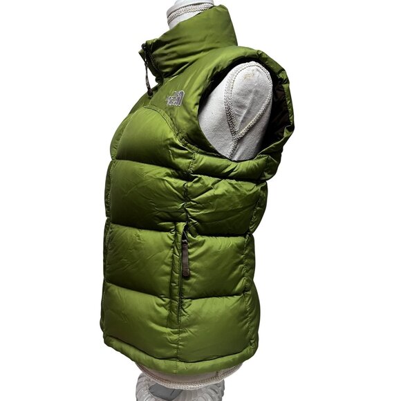 The North Face Womens Green Zip Up 700 Fill Goose Down Puffer Vest Jacket S/P - Picture 6 of 16